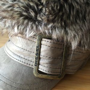 Diesel Faux Fur Hat